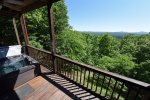 All About The Views- Blue Ridge GA- view from hot tub